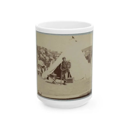 22d New York State Militia Near Harpers Ferry, Va., 1861 I.E.1862 020 (U.S. Civil War) White Coffee Mug 15oz - Go Mug Yourself