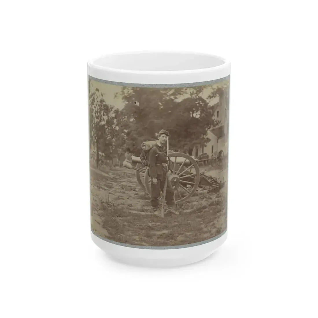 22d New York State Militia Near Harpers Ferry, Va., 1861 I.E.1862 025 (U.S. Civil War) White Coffee Mug 15oz - Go Mug Yourself