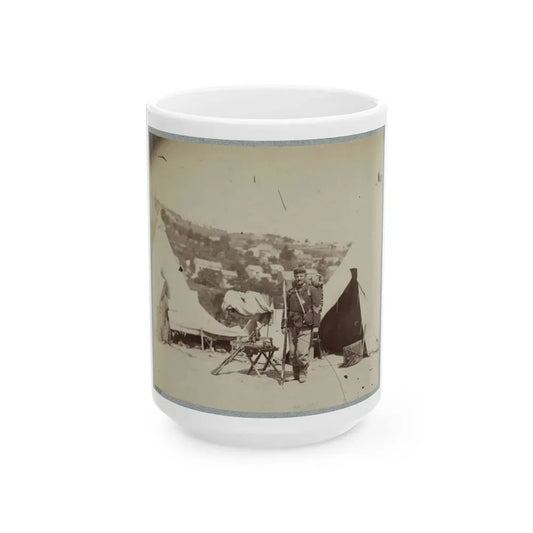 22d New York State Militia Near Harpers Ferry, Va., 1861 I.E.1862 028 (U.S. Civil War) White Coffee Mug 15oz - Go Mug Yourself