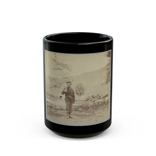 22d New York State Militia Near Harpers Ferry, Va., 1861 I.E.1862 002(2) (U.S. Civil War) Black Coffee Mug-15oz-Go Mug Yourself