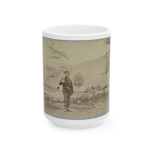 22d New York State Militia Near Harpers Ferry, Va., 1861 I.E.1862 002(2) (U.S. Civil War) White Coffee Mug-15oz-Go Mug Yourself