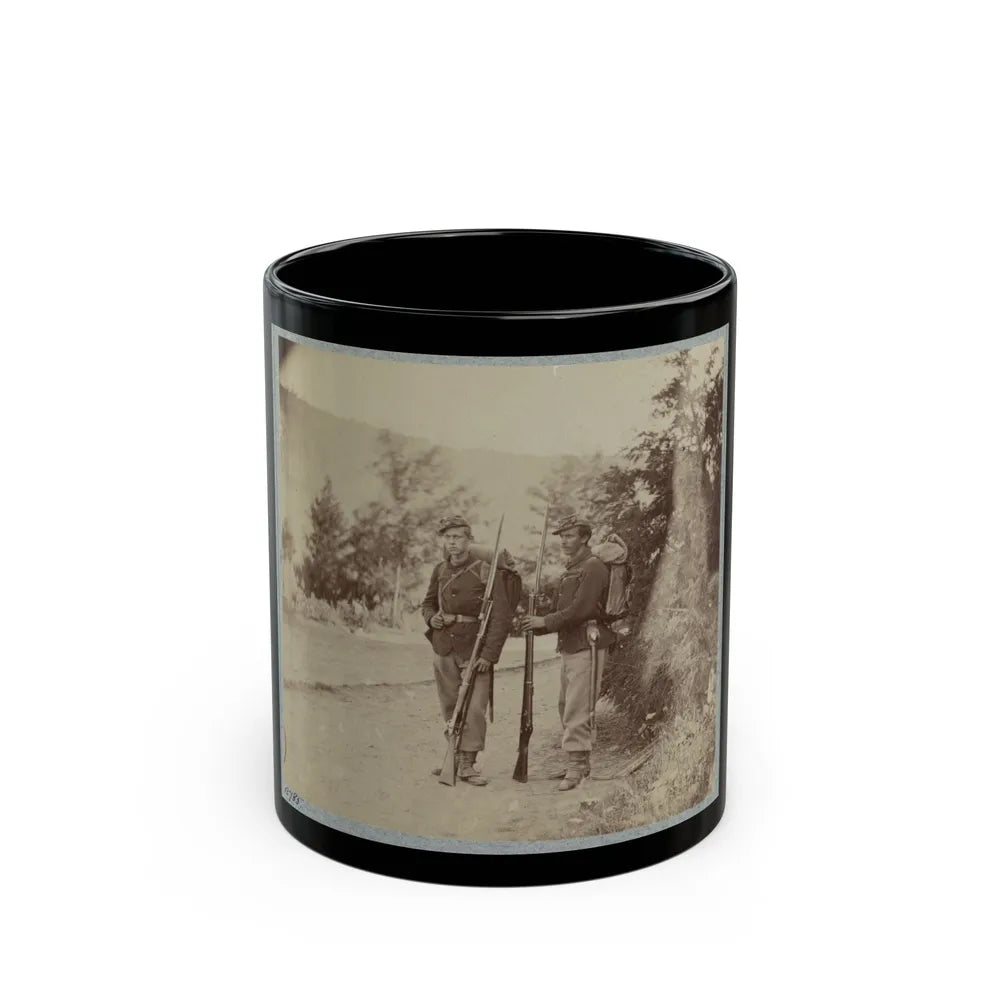 22d New York State Militia Near Harpers Ferry, Va., 1861 I.E.1862 003(2) (U.S. Civil War) Black Coffee Mug-11oz-Go Mug Yourself