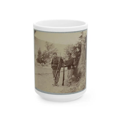 22d New York State Militia Near Harpers Ferry, Va., 1861 I.E.1862 003(2) (U.S. Civil War) White Coffee Mug-15oz-Go Mug Yourself