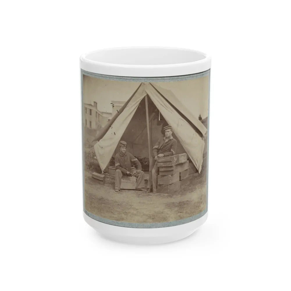 22d New York State Militia Near Harpers Ferry, Va., 1861 I.E.1862 004 (U.S. Civil War) White Coffee Mug-15oz-Go Mug Yourself