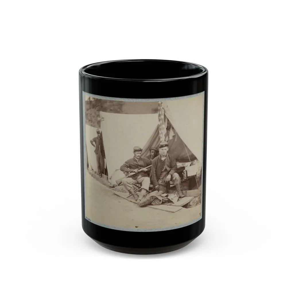 22d New York State Militia Near Harpers Ferry, Va., 1861 I.E.1862 004(2) (U.S. Civil War) Black Coffee Mug-15oz-Go Mug Yourself