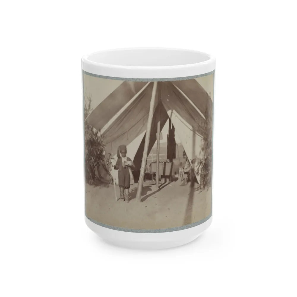 22d New York State Militia Near Harpers Ferry, Va., 1861 I.E.1862 005 (U.S. Civil War) White Coffee Mug-15oz-Go Mug Yourself