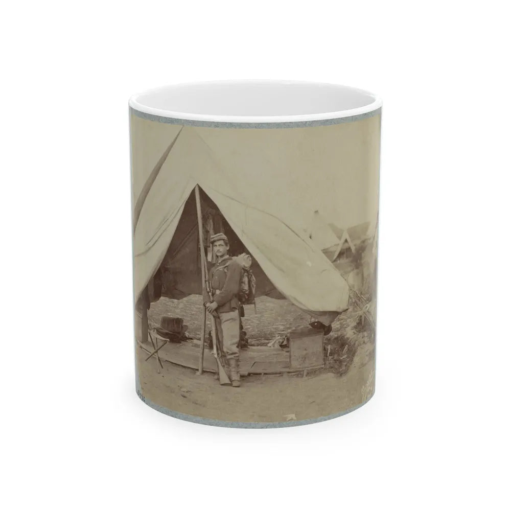 22d New York State Militia Near Harpers Ferry, Va., 1861 I.E.1862 005(2) (U.S. Civil War) White Coffee Mug-11oz-Go Mug Yourself