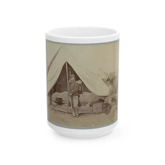 22d New York State Militia Near Harpers Ferry, Va., 1861 I.E.1862 005(2) (U.S. Civil War) White Coffee Mug-15oz-Go Mug Yourself