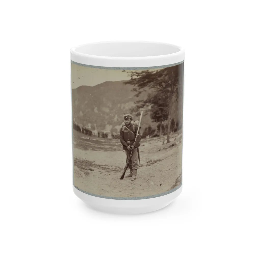 22d New York State Militia Near Harpers Ferry, Va., 1861 I.E.1862 018 (U.S. Civil War) White Coffee Mug-15oz-Go Mug Yourself