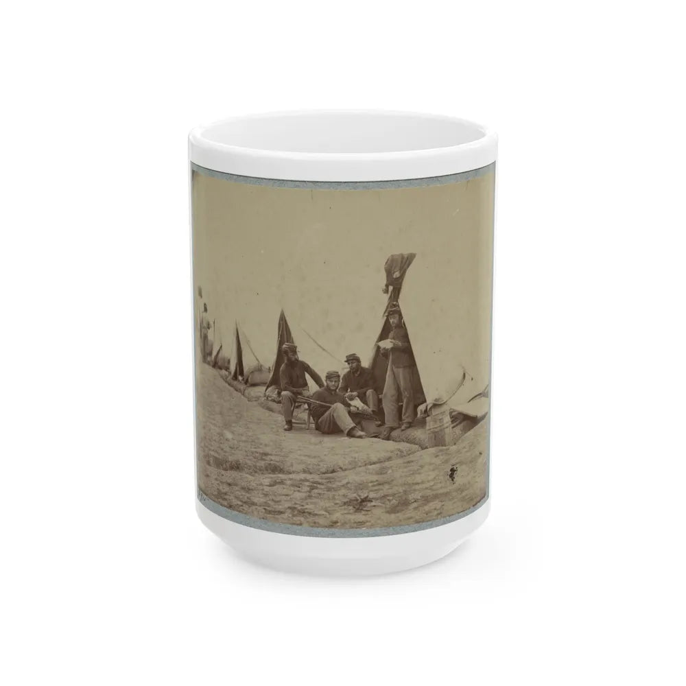 22d New York State Militia Near Harpers Ferry, Va., 1861 I.E.1862 019 (U.S. Civil War) White Coffee Mug-15oz-Go Mug Yourself