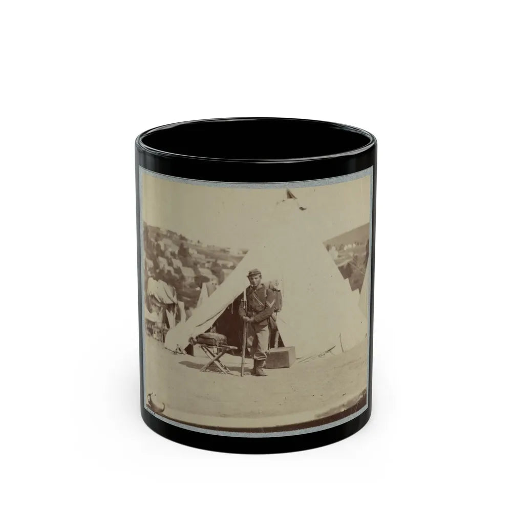 22d New York State Militia Near Harpers Ferry, Va., 1861 I.E.1862 020 (U.S. Civil War) Black Coffee Mug-11oz-Go Mug Yourself