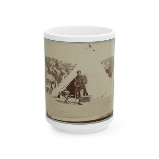 22d New York State Militia Near Harpers Ferry, Va., 1861 I.E.1862 020 (U.S. Civil War) White Coffee Mug-15oz-Go Mug Yourself