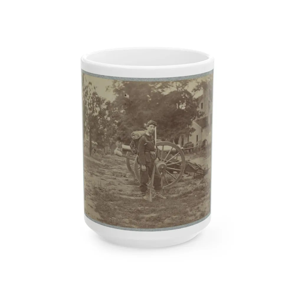 22d New York State Militia Near Harpers Ferry, Va., 1861 I.E.1862 025 (U.S. Civil War) White Coffee Mug-15oz-Go Mug Yourself