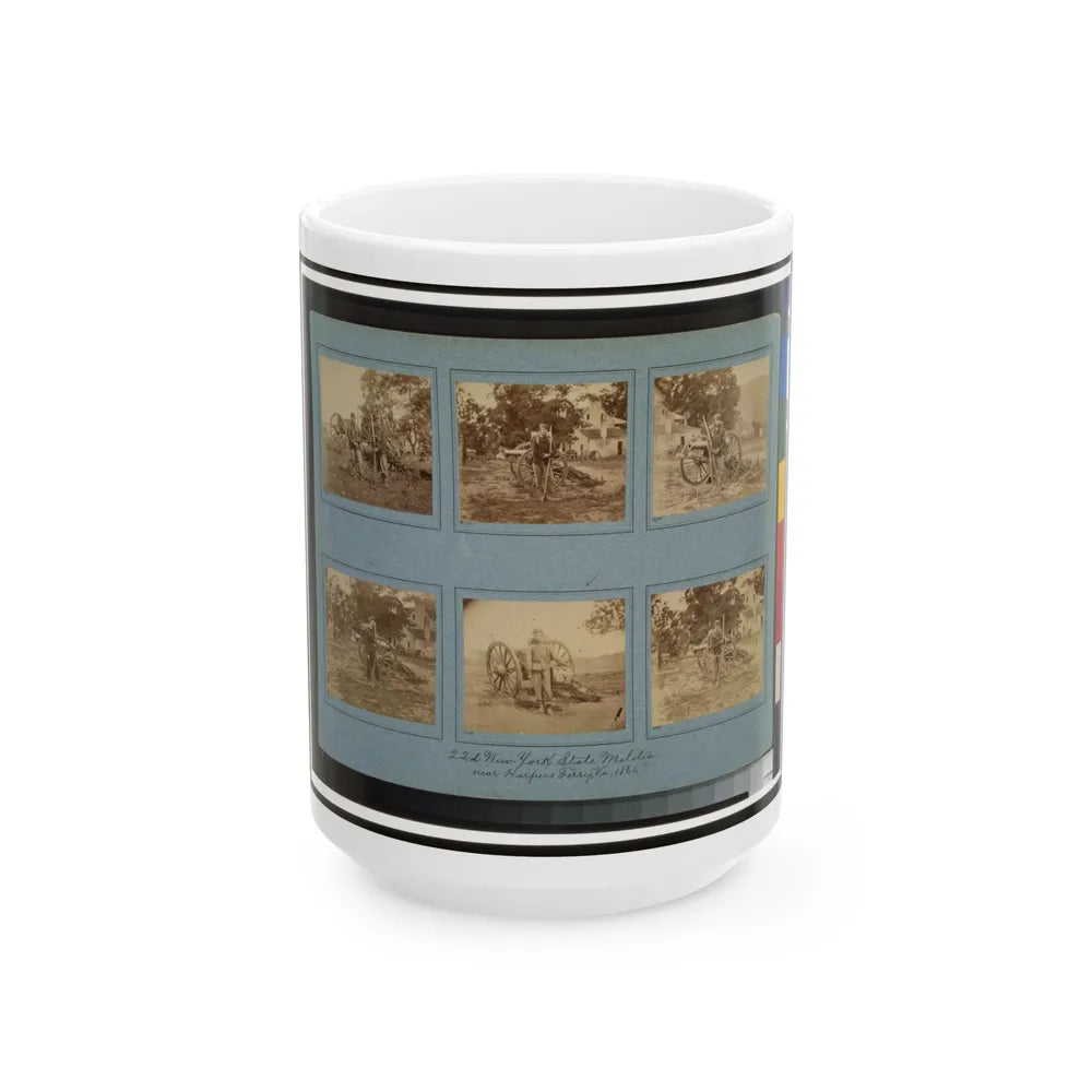 22d New York State Militia Near Harpers Ferry, Va., 1861 I.E.1862(3) (U.S. Civil War) White Coffee Mug-15oz-Go Mug Yourself