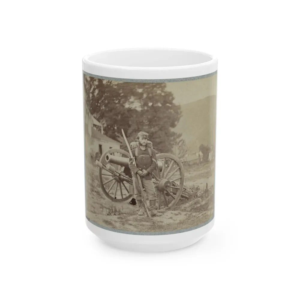 22d New York State Millitia Near Harpers Ferry, Va., 1861 I.E. 1862 (U.S. Civil War) White Coffee Mug-15oz-Go Mug Yourself