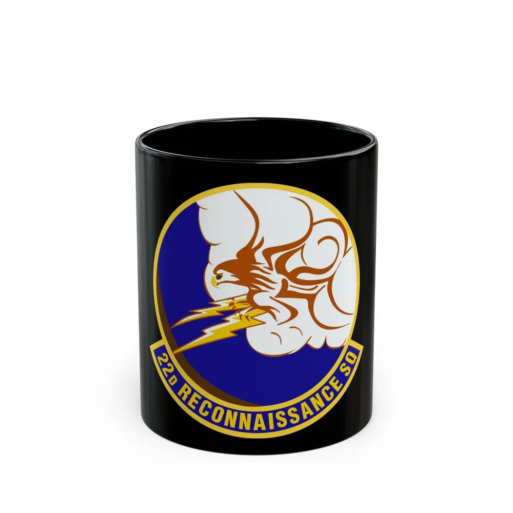 22d Reconnaissance Squadron (U.S. Air Force) Black Coffee Mug-11oz-Go Mug Yourself