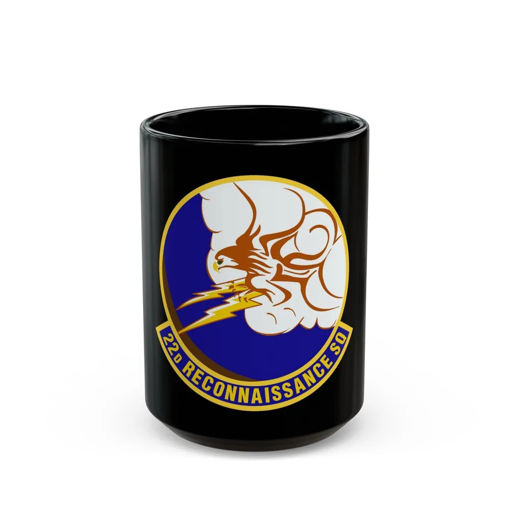 22d Reconnaissance Squadron (U.S. Air Force) Black Coffee Mug-15oz-Go Mug Yourself