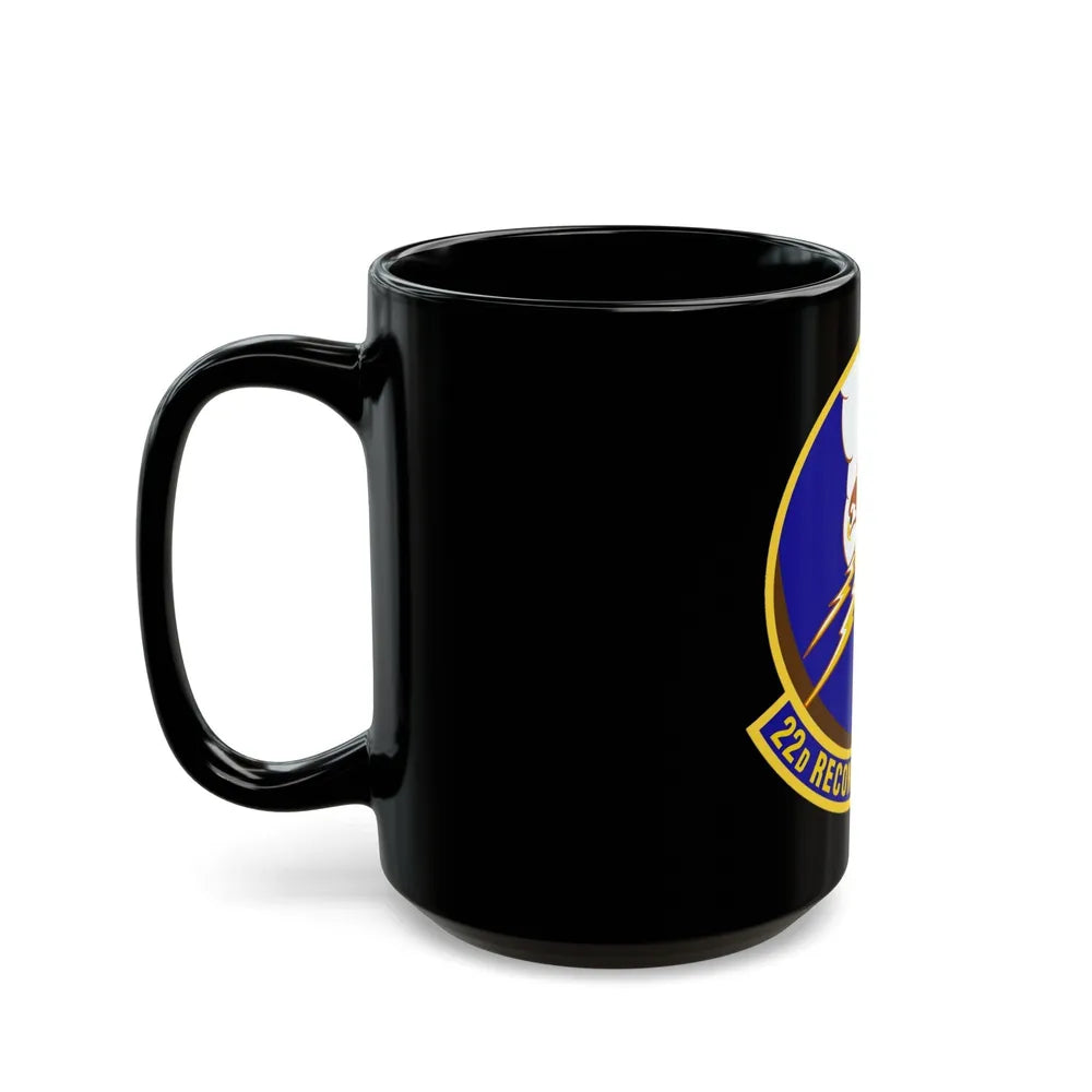 22d Reconnaissance Squadron (U.S. Air Force) Black Coffee Mug-Go Mug Yourself