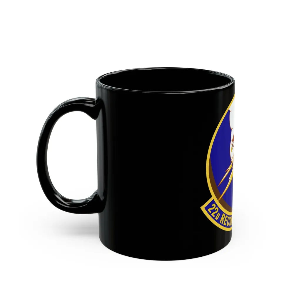 22d Reconnaissance Squadron (U.S. Air Force) Black Coffee Mug-Go Mug Yourself