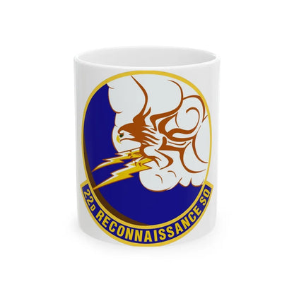 22d Reconnaissance Squadron (U.S. Air Force) White Coffee Mug-11oz-Go Mug Yourself