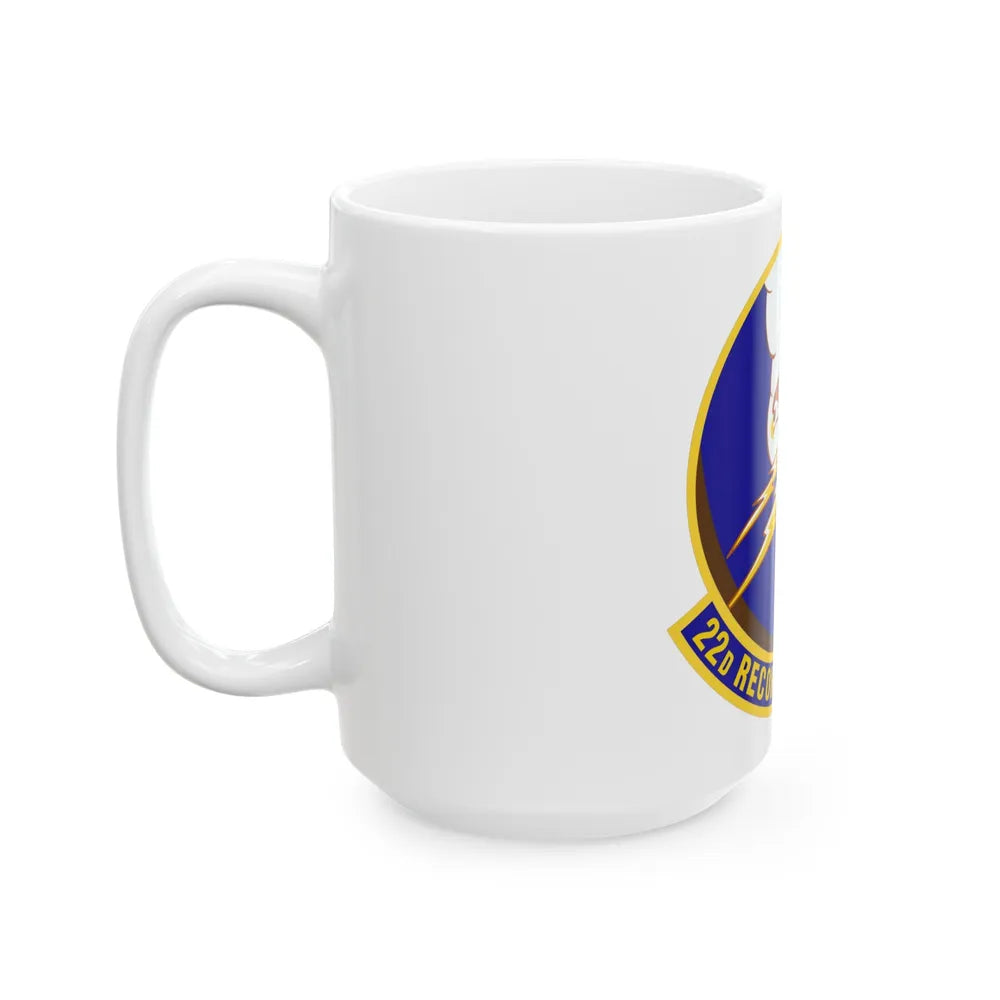 22d Reconnaissance Squadron (U.S. Air Force) White Coffee Mug-Go Mug Yourself