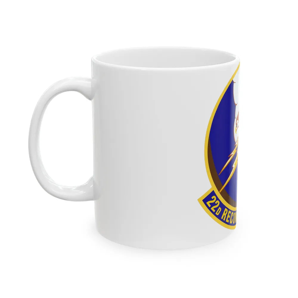 22d Reconnaissance Squadron (U.S. Air Force) White Coffee Mug-Go Mug Yourself