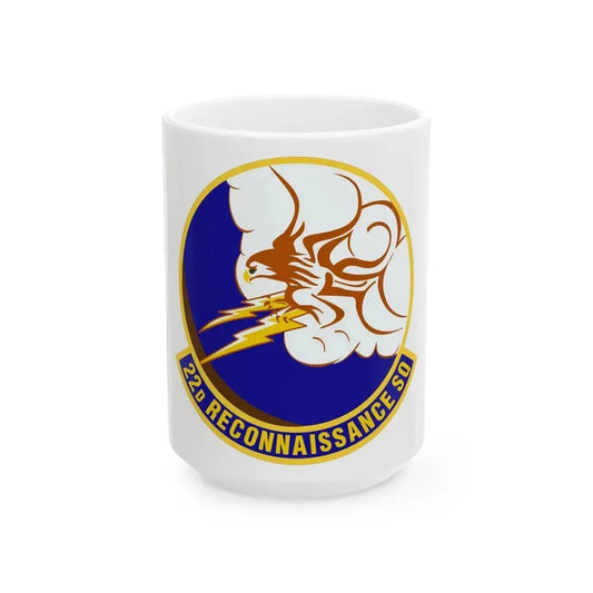 22d Reconnaissance Squadron (U.S. Air Force) White Coffee Mug 15oz - Go Mug Yourself
