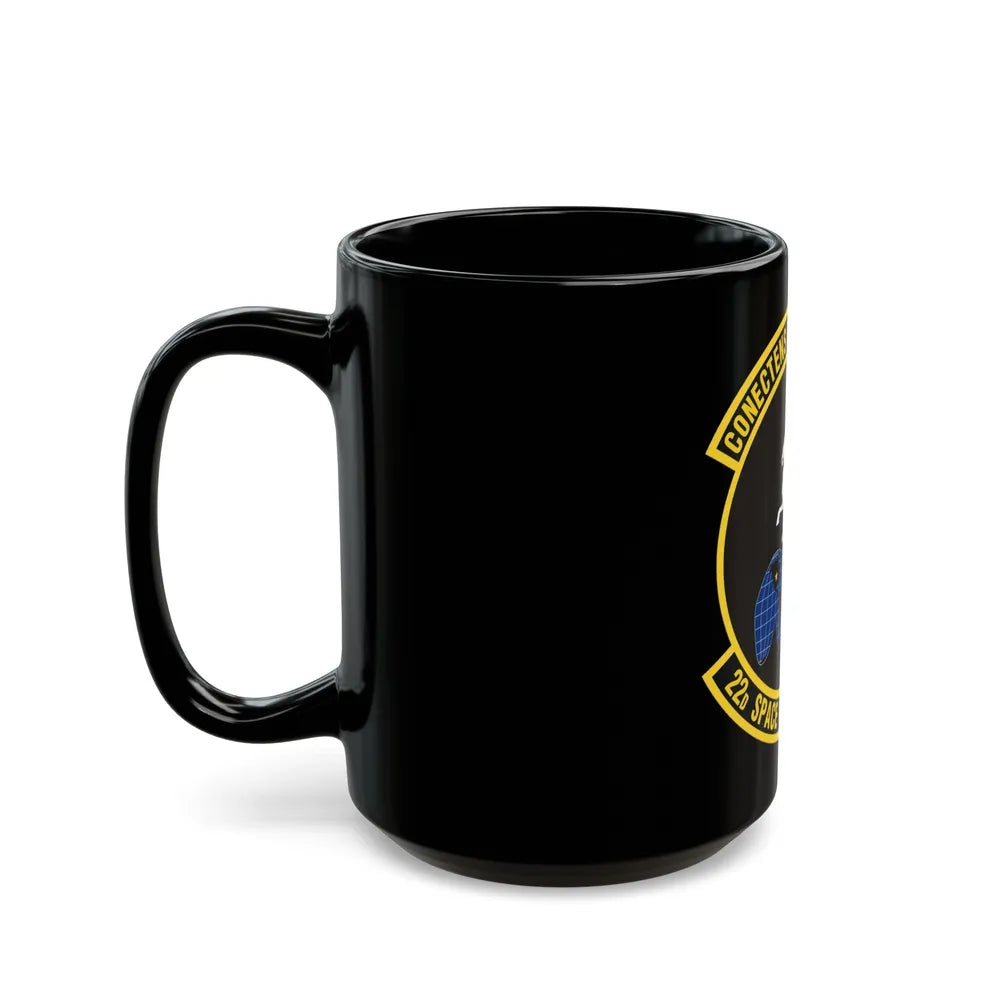 22d Space Operations Squadron (U.S. Air Force) Black Coffee Mug-Go Mug Yourself