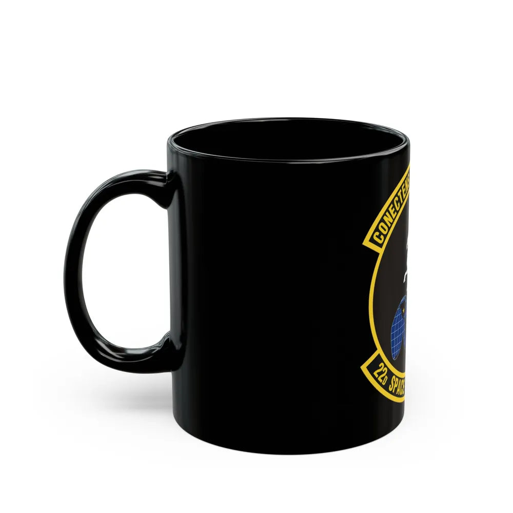 22d Space Operations Squadron (U.S. Air Force) Black Coffee Mug-Go Mug Yourself