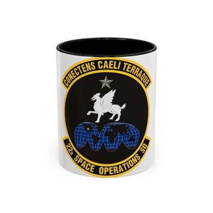 22d Space Operations Squadron (U.S. Air Force) Accent Coffee Mug 11oz Black - Go Mug Yourself