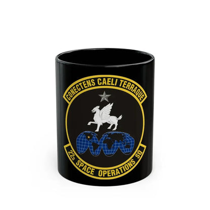 22d Space Operations Squadron (U.S. Air Force) Black Coffee Mug 11oz - Go Mug Yourself