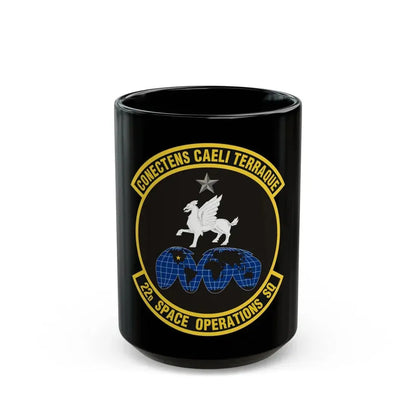 22d Space Operations Squadron (U.S. Air Force) Black Coffee Mug 15oz - Go Mug Yourself