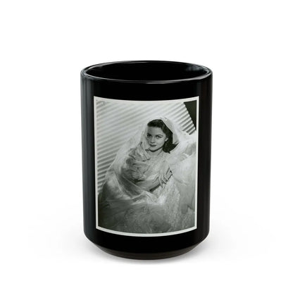 Dorothy Malone #160 (Vintage Female Icon) Black Coffee Mug-15oz-Go Mug Yourself