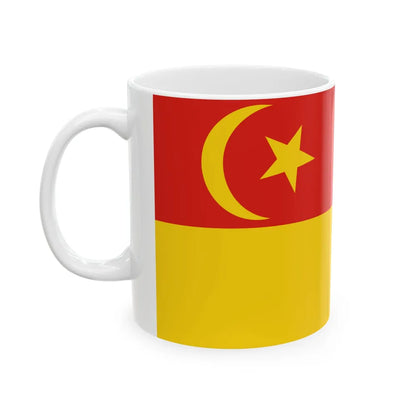 Flag of Selangor pre 1965 Malaysia - White Coffee Mug-Go Mug Yourself