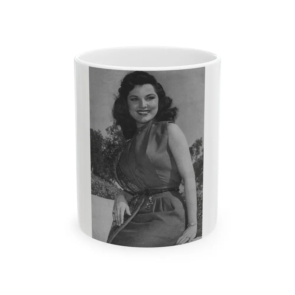 Debra Paget #306 (Vintage Female Icon) White Coffee Mug-11oz-Go Mug Yourself