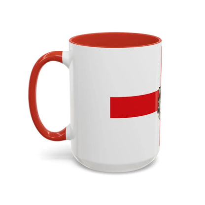 Flag of Huesca Spain - Accent Coffee Mug-Go Mug Yourself