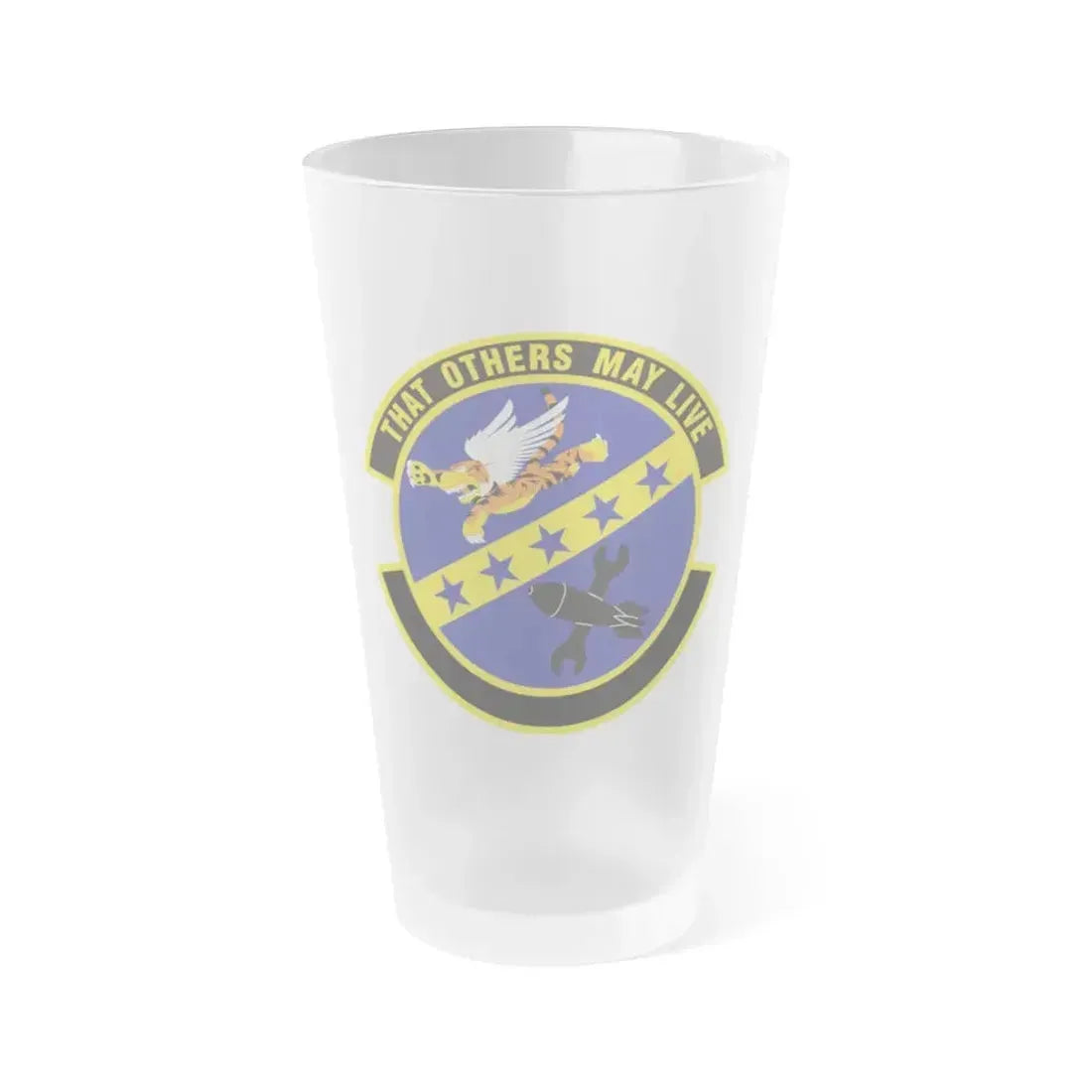 23 Maintenance Sq ACC (U.S. Air Force) Frosted Pint Glass 16oz 16oz Frosted - Go Mug Yourself