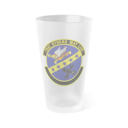23 Maintenance Sq ACC (U.S. Air Force) Frosted Pint Glass 16oz 16oz Frosted - Go Mug Yourself
