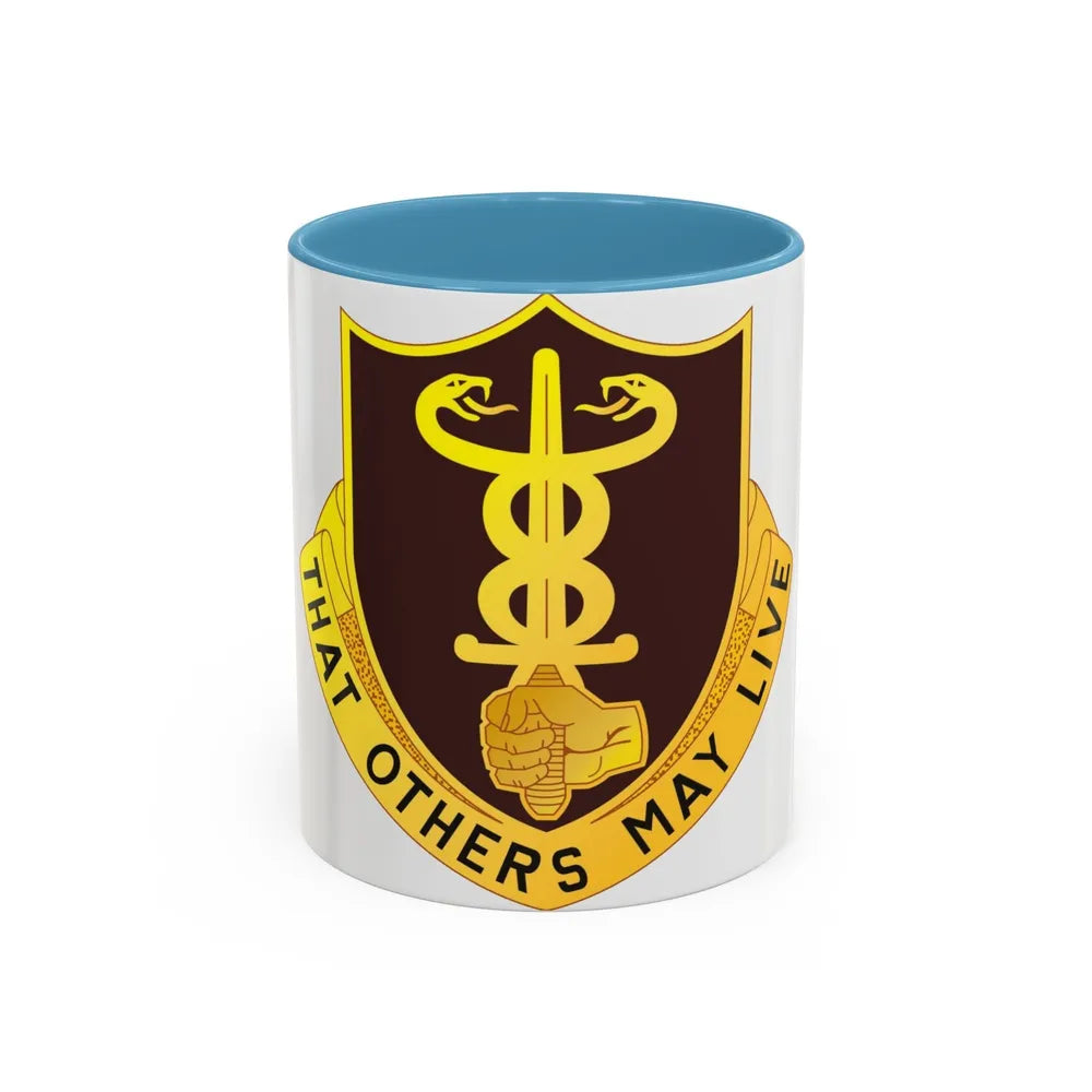 23 Medical Battalion (U.S. Army) Accent Coffee Mug-11oz-Light Blue-Go Mug Yourself