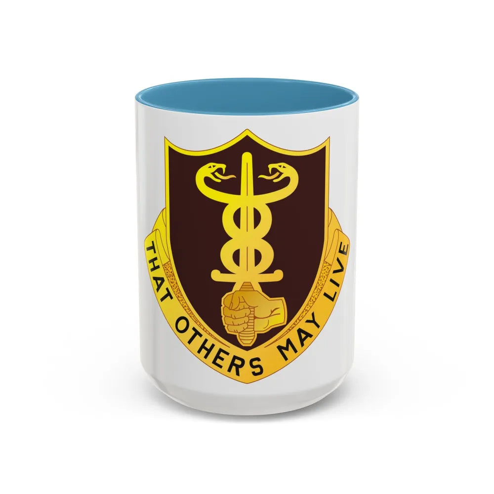 23 Medical Battalion (U.S. Army) Accent Coffee Mug-15oz-Light Blue-Go Mug Yourself