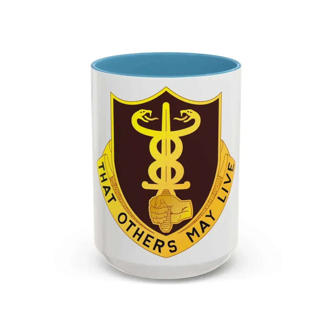 23 Medical Battalion (U.S. Army) Accent Coffee Mug 15oz Light Blue - Go Mug Yourself
