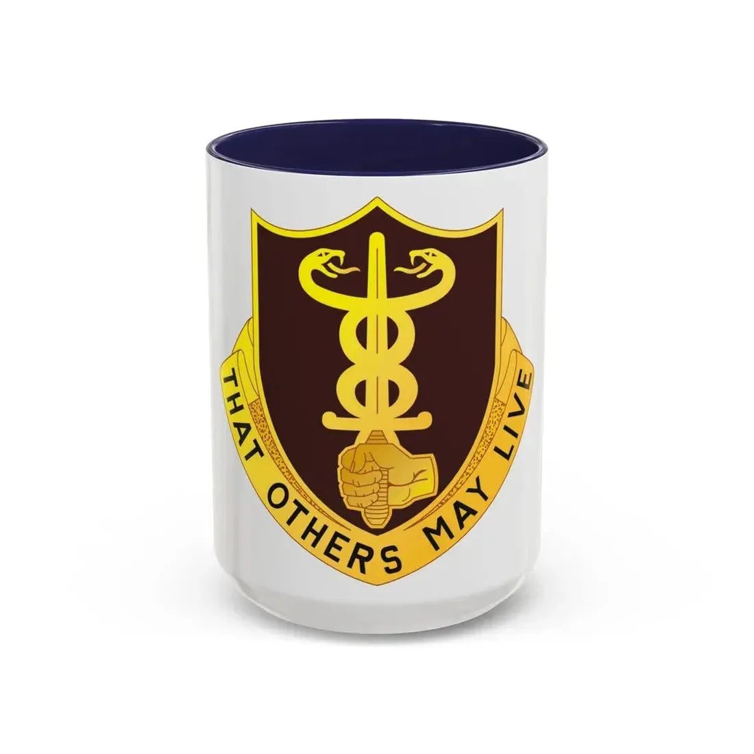 23 Medical Battalion (U.S. Army) Accent Coffee Mug 15oz Navy - Go Mug Yourself