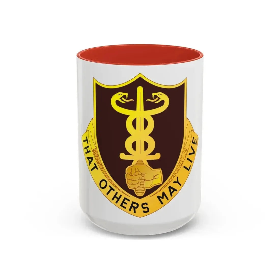 23 Medical Battalion (U.S. Army) Accent Coffee Mug 15oz Red - Go Mug Yourself