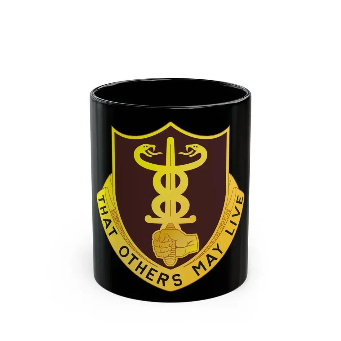 23 Medical Battalion (U.S. Army) Black Coffee Mug 11oz - Go Mug Yourself