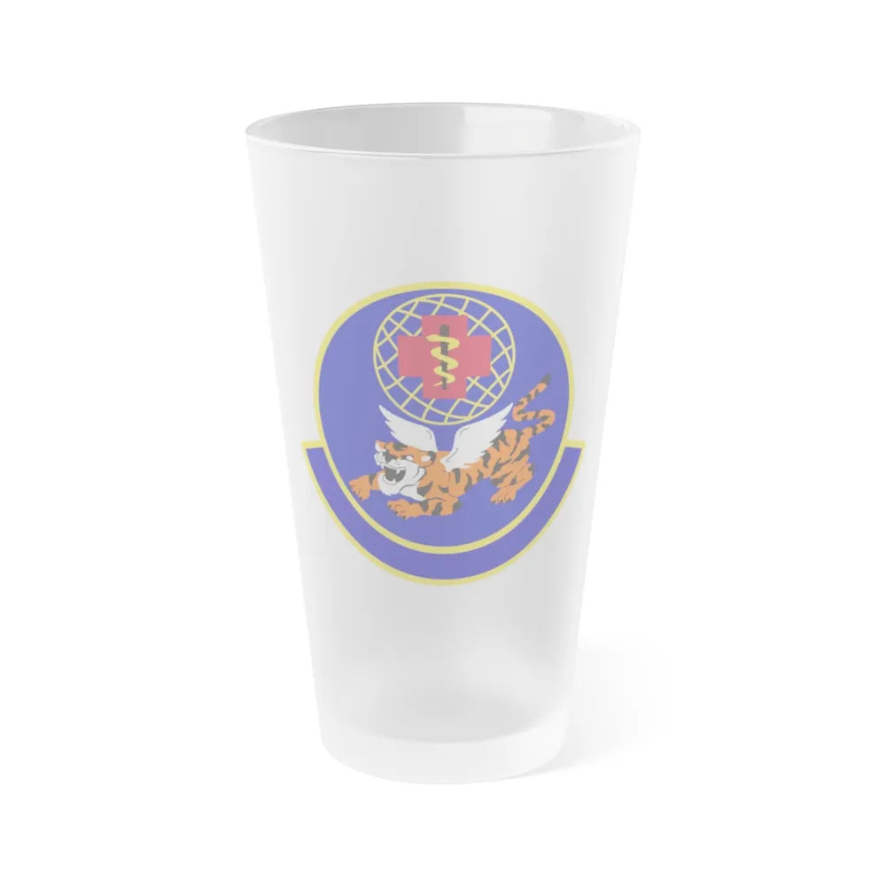 23 Operational Medical Readiness Squadron ACC (U.S. Air Force) Frosted Pint Glass 16oz-16oz-Frosted-Go Mug Yourself