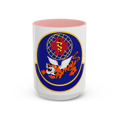 23 Operational Medical Readiness Squadron ACC (U.S. Air Force) Accent Coffee Mug 15oz Pink - Go Mug Yourself