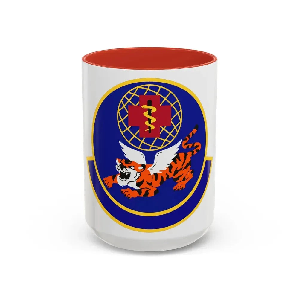 23 Operational Medical Readiness Squadron ACC (U.S. Air Force) Accent Coffee Mug 15oz Red - Go Mug Yourself