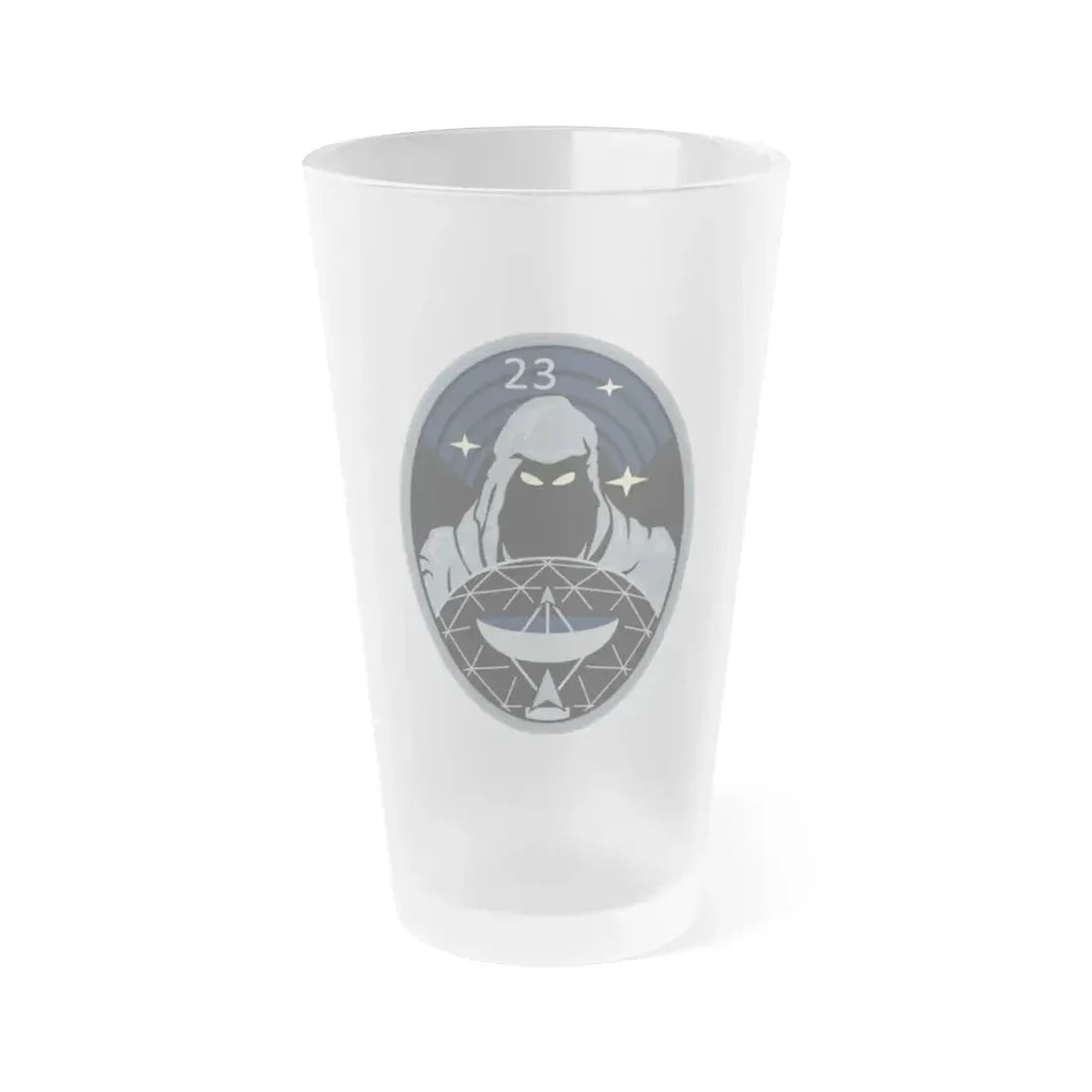 23 Space Operations Squadron (U.S. Space Force) Frosted Pint Glass 16oz Default Title - Go Mug Yourself