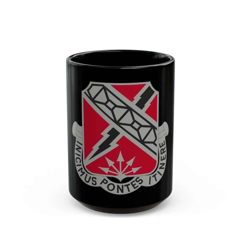 230 Engineer Battalion (U.S. Army) Black Coffee Mug-15oz-Go Mug Yourself