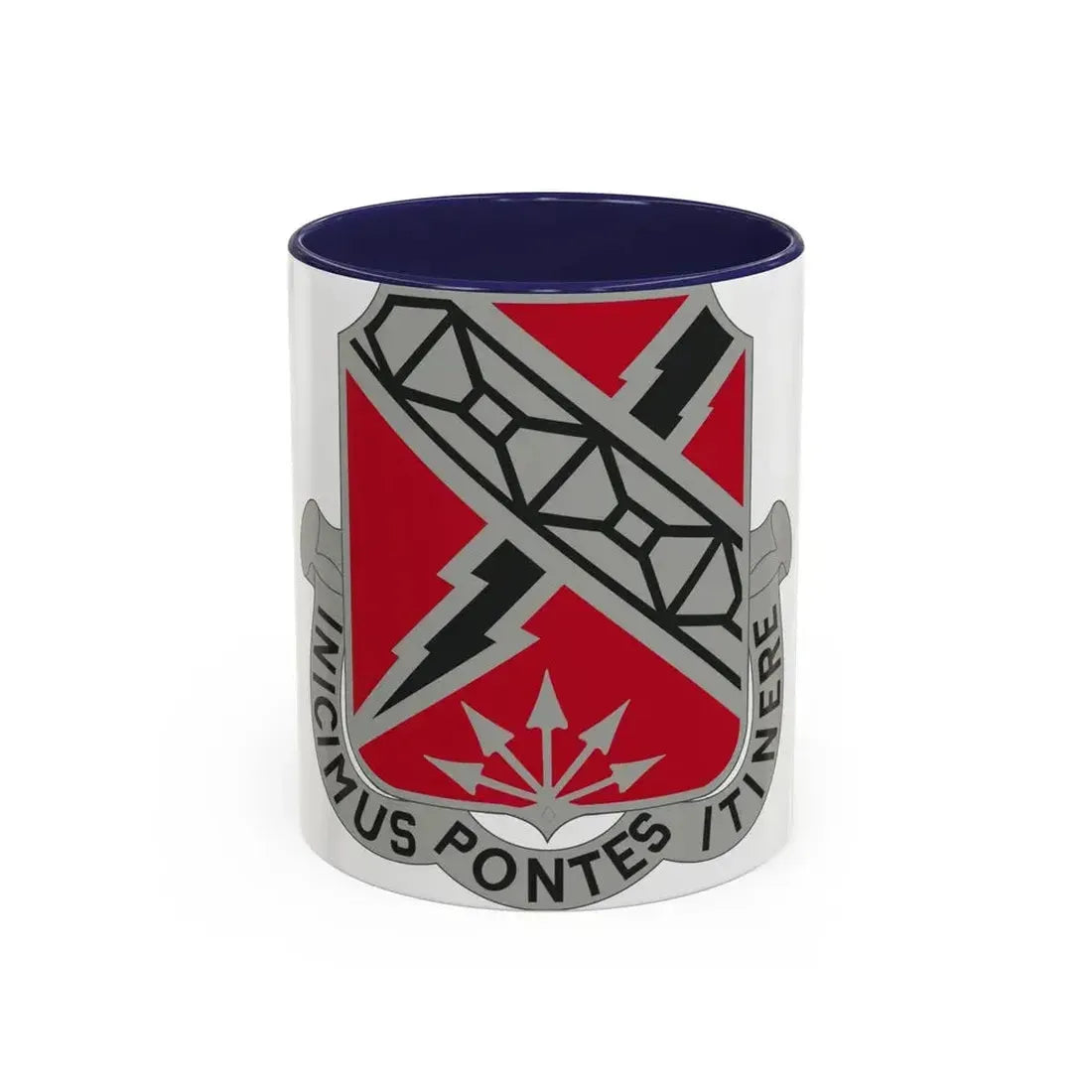 230 Engineer Battalion (U.S. Army) Accent Coffee Mug 11oz Navy - Go Mug Yourself